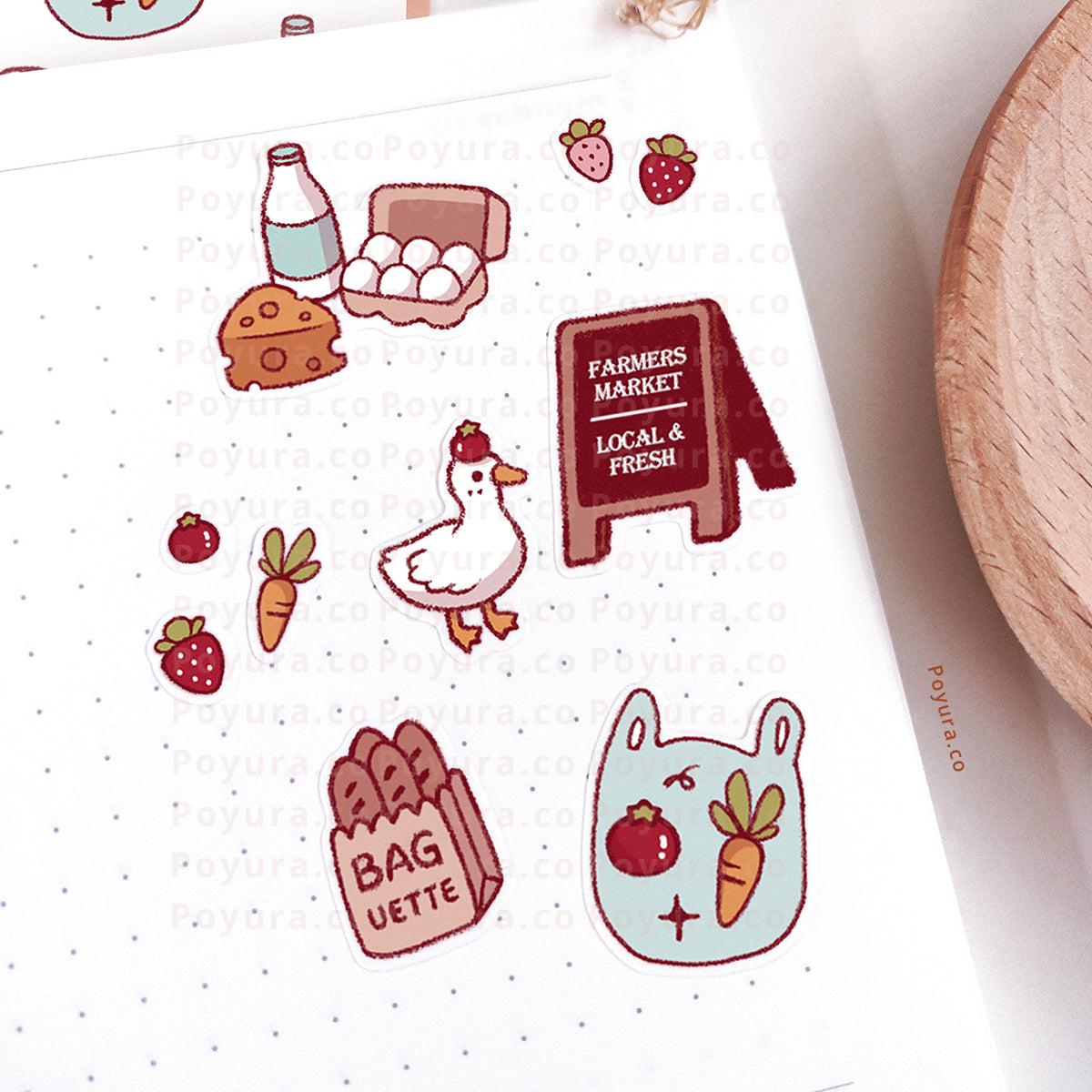 Farmers Market Sticker Sheet