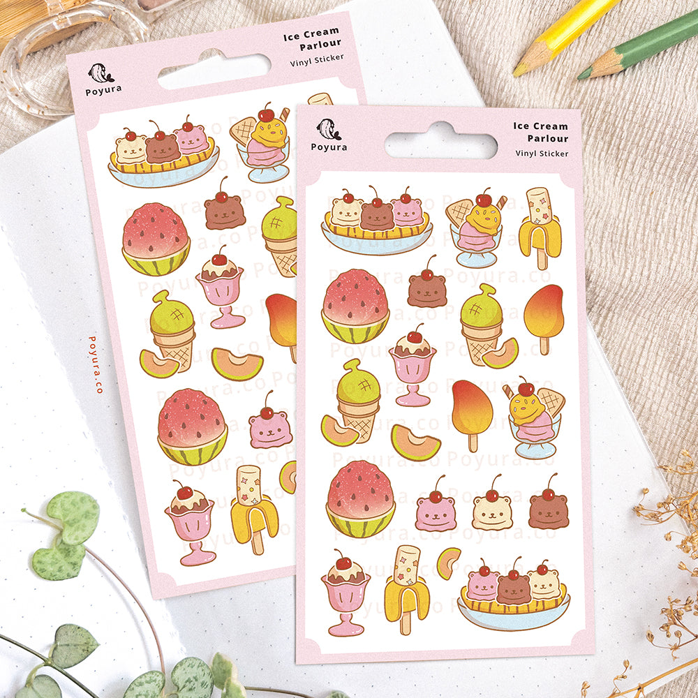 Ice Cream Parlour Sticker Sheet