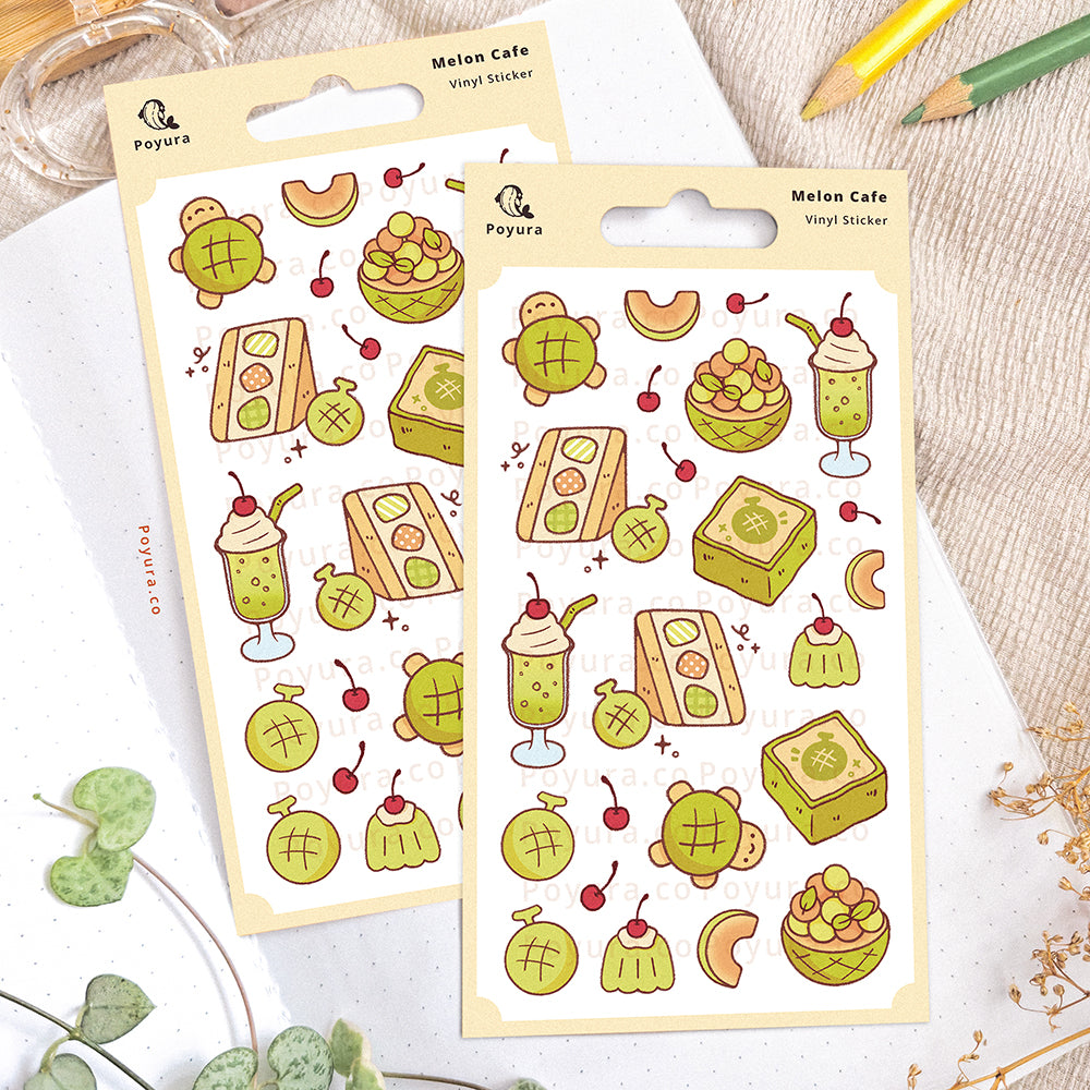 Melon Cafe Sticker Sheet