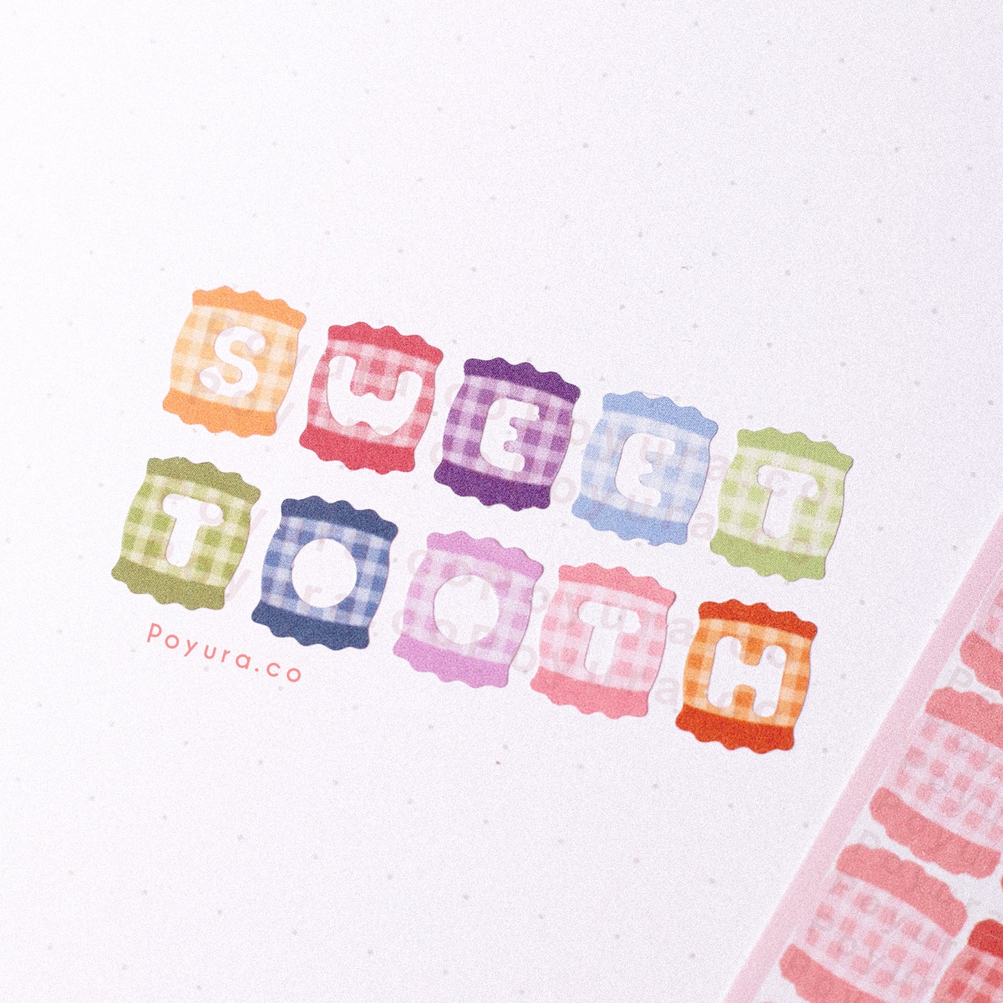 Candy Alphabet Sticker Sheet