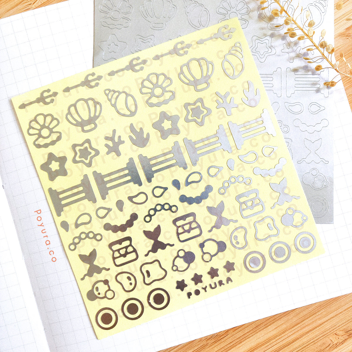Atlantis Deco Sticker Sheet - Stationery that sparks joy – Poyura