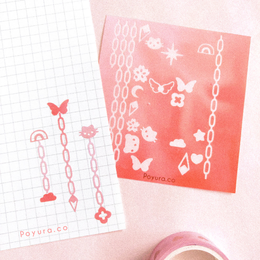 DIY Chain Deco Sticker Sheet - Stationery that sparks joy – Poyura