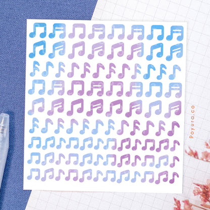 Music Deco Sticker Sheet