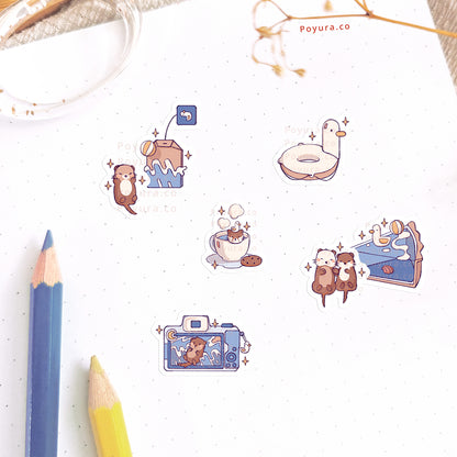 Otter & Seagull Sticker Sheet