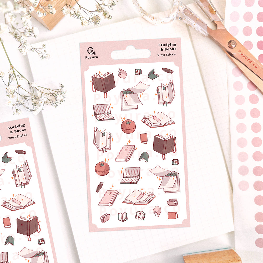 Studying & Books Sticker Sheet