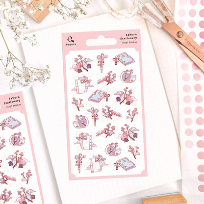Sakura Stationery Sticker Sheet