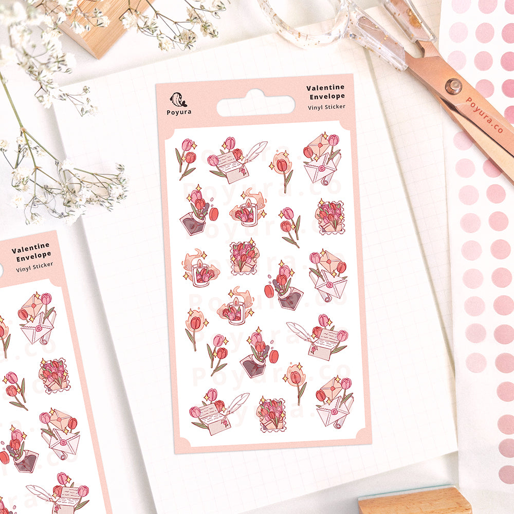 Valentine Envelope Sticker Sheet