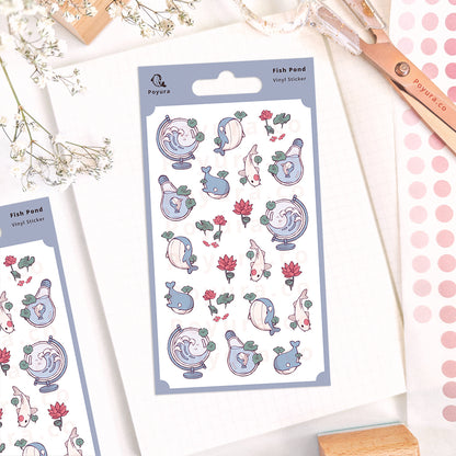 Fish Pond Sticker Sheet