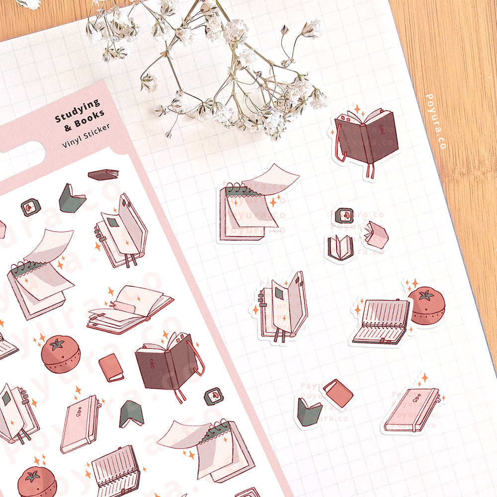 Studying & Books Sticker Sheet
