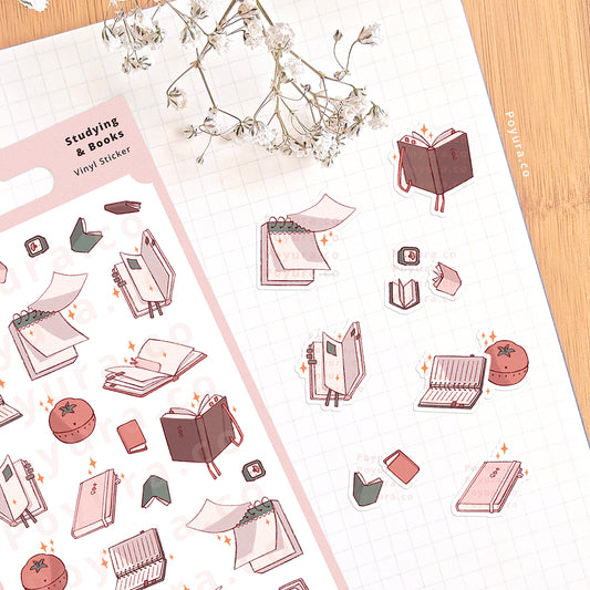 Studying & Books Sticker Sheet