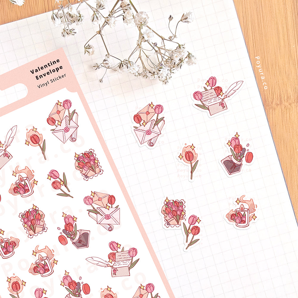 Valentine Envelope Sticker Sheet