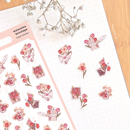 Valentine Envelope Sticker Sheet