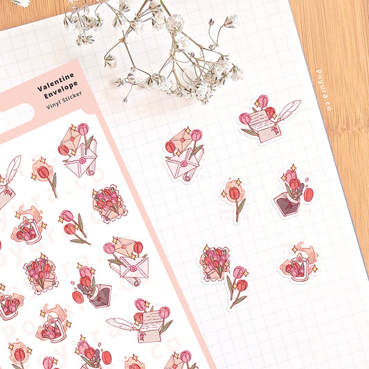 Valentine Envelope Sticker Sheet