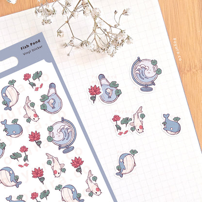 Fish Pond Sticker Sheet