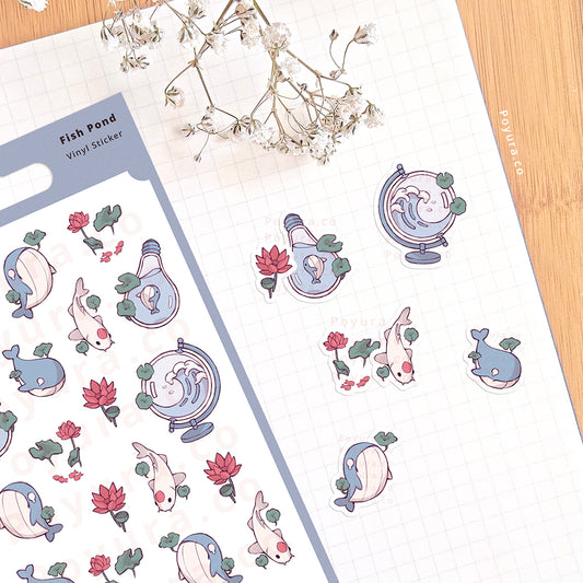 Fish Pond Sticker Sheet