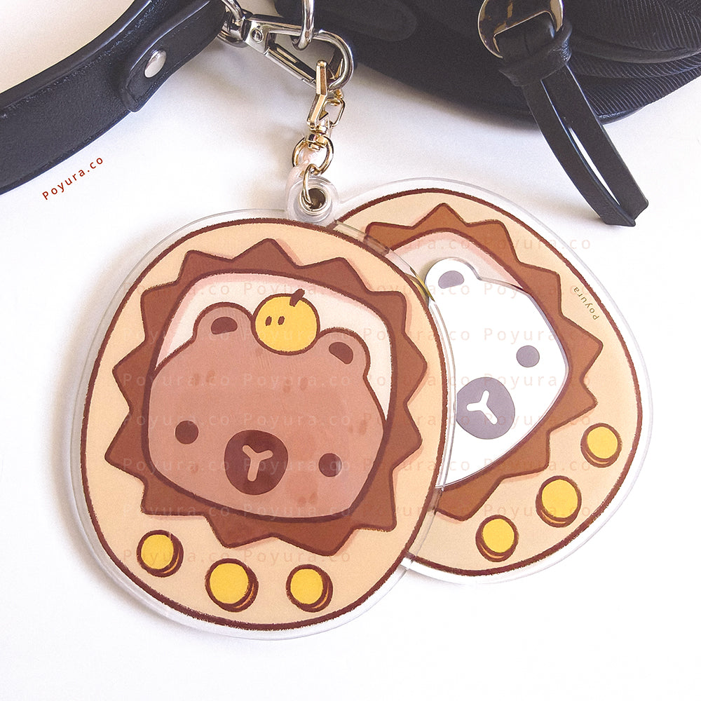 Capybara Mirror Keychain