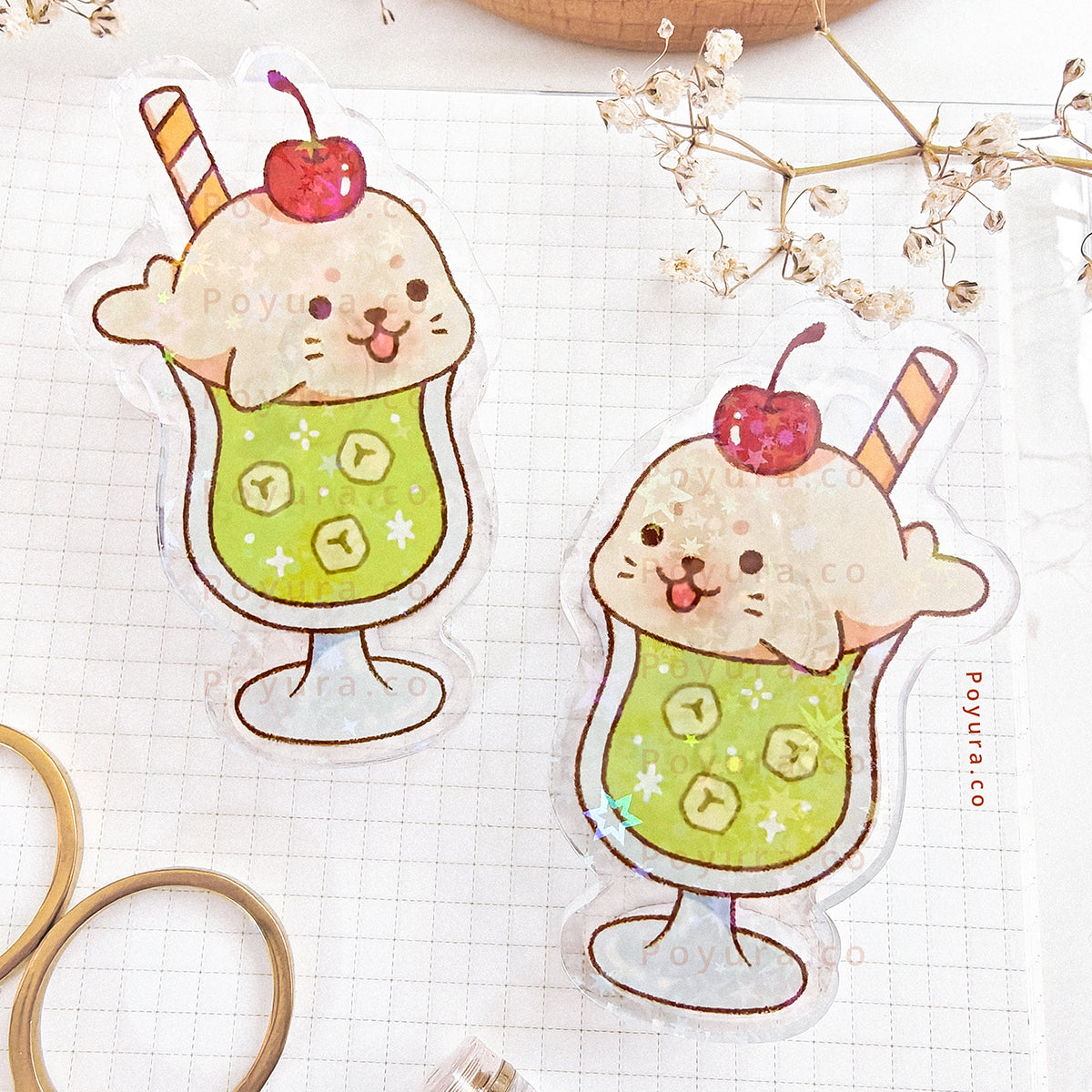 Melon Soda Seal Binder Clip