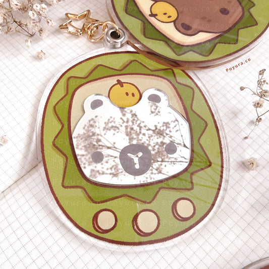 Capybara Mirror Keychain