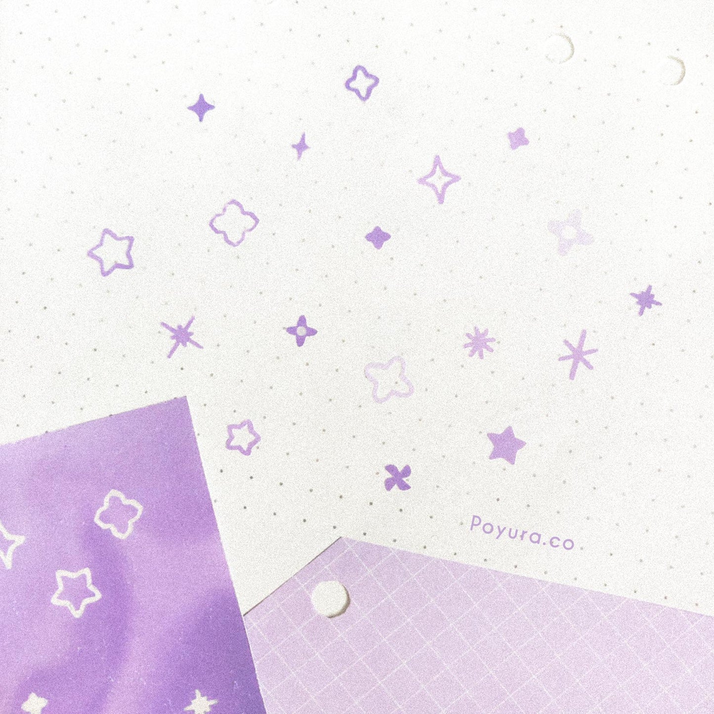 Sparkle star mini tiny small confetti deco kpop polco polariod toploader aesthetic cute bullet journal bujo planner scrapbook sticker sheet