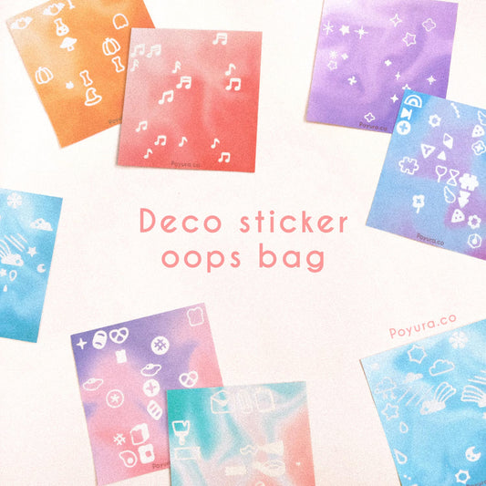 Deco sticker oops bag