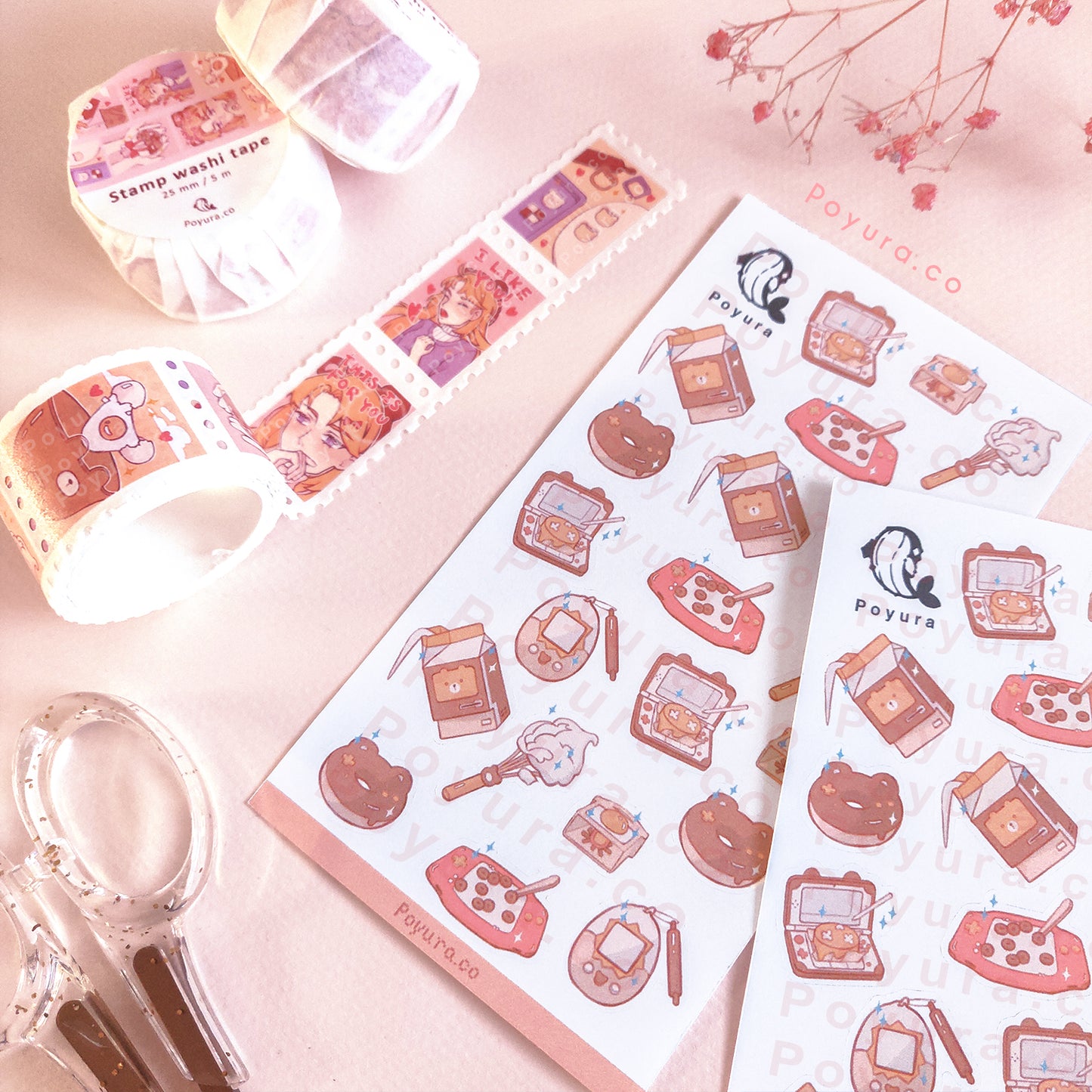 Valentine Baking Sticker Sheet