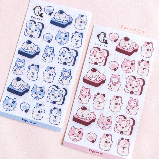 Cat Bread Sticker Sheet