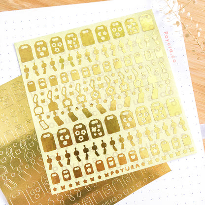 Windchime & Omamori Deco Sticker Sheet