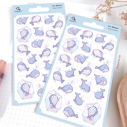 Ice Whale Sticker Sheet