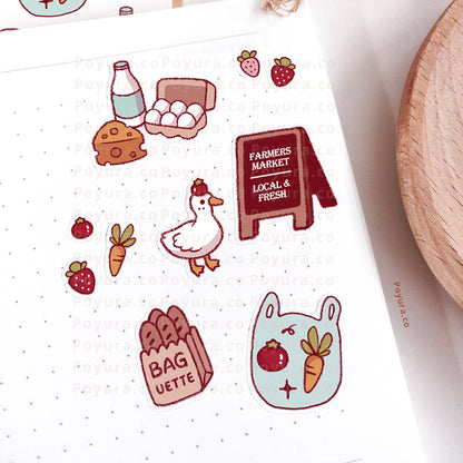 Farmers Market Sticker Sheet