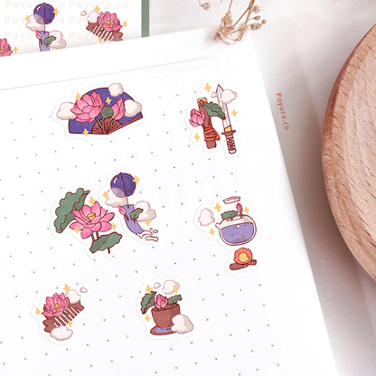 Water Lilies Sticker Sheet