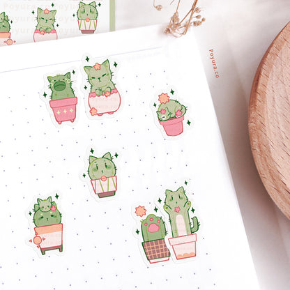 Cactus Cat Sticker Sheet