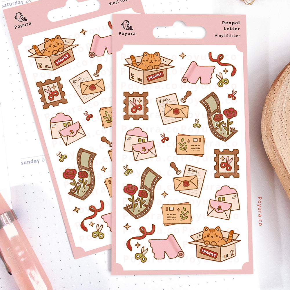 Penpal Letter Sticker Sheet
