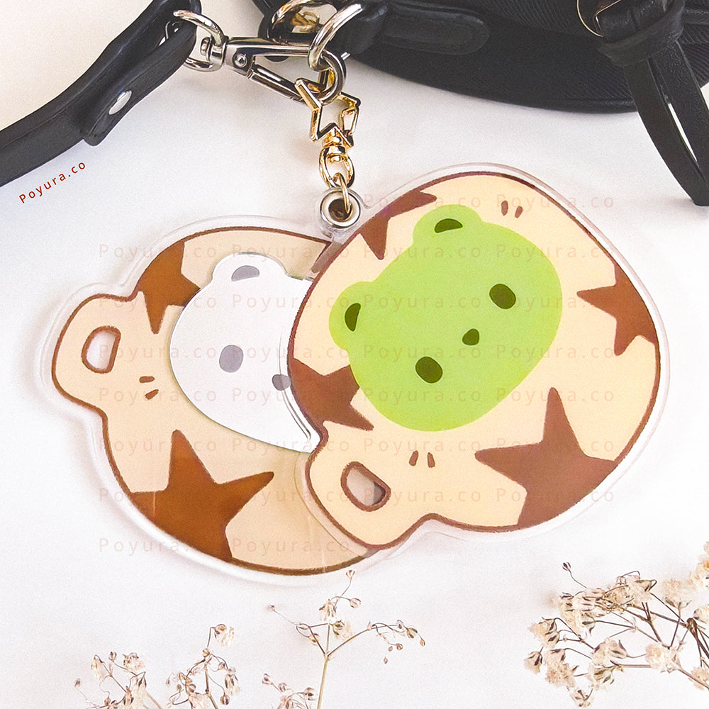 Bear Mirror Keychain