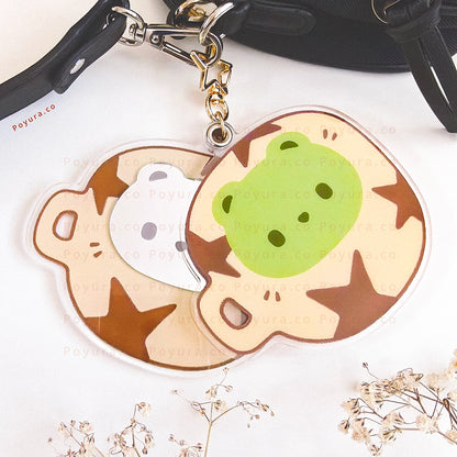 Bear Mirror Keychain