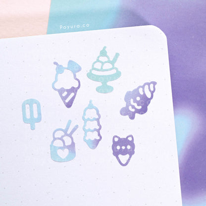 Ice cream Deco Sticker Sheet