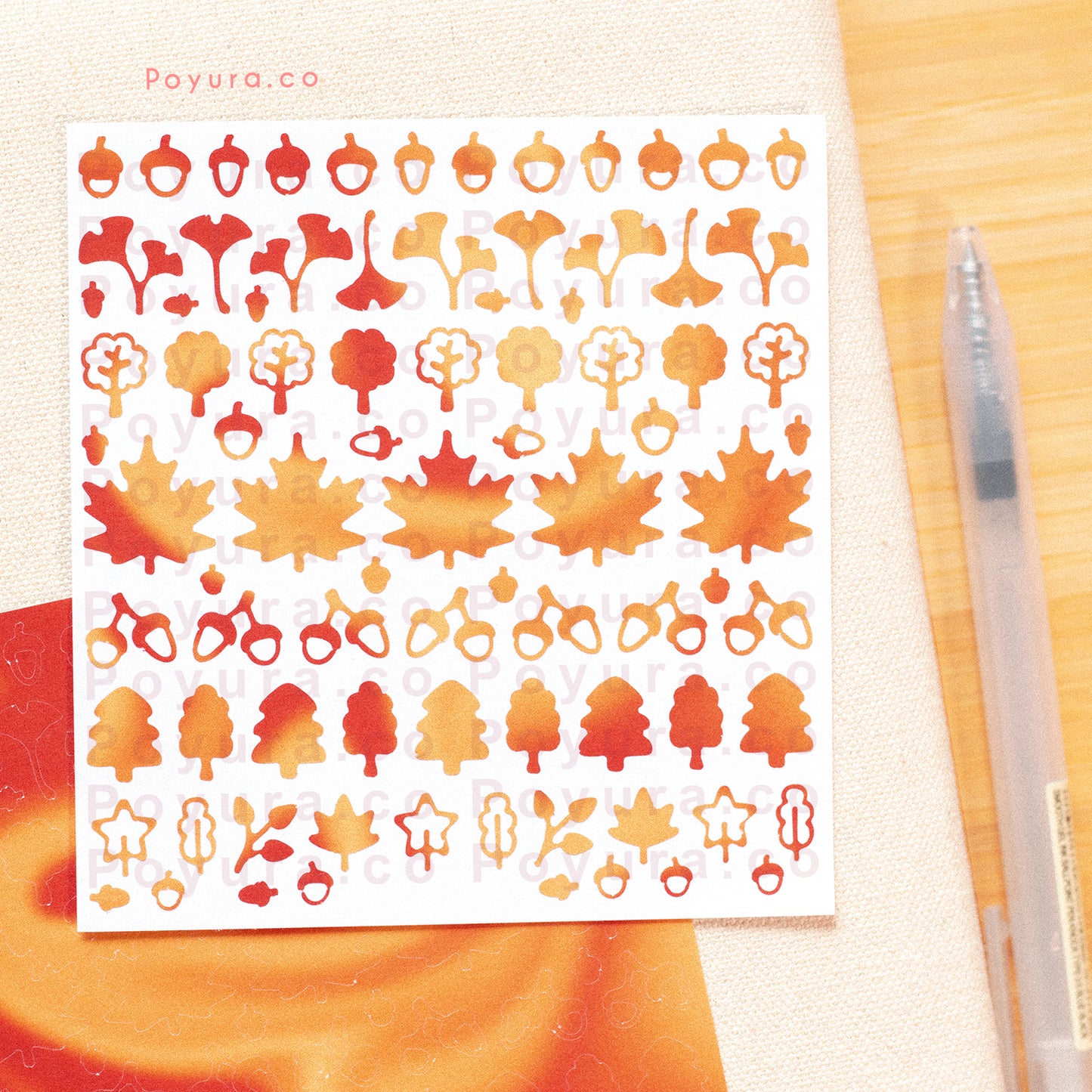 Fall Foliage Deco Sticker Sheet