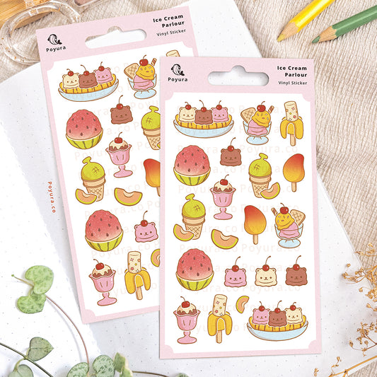 Ice Cream Parlour Sticker Sheet