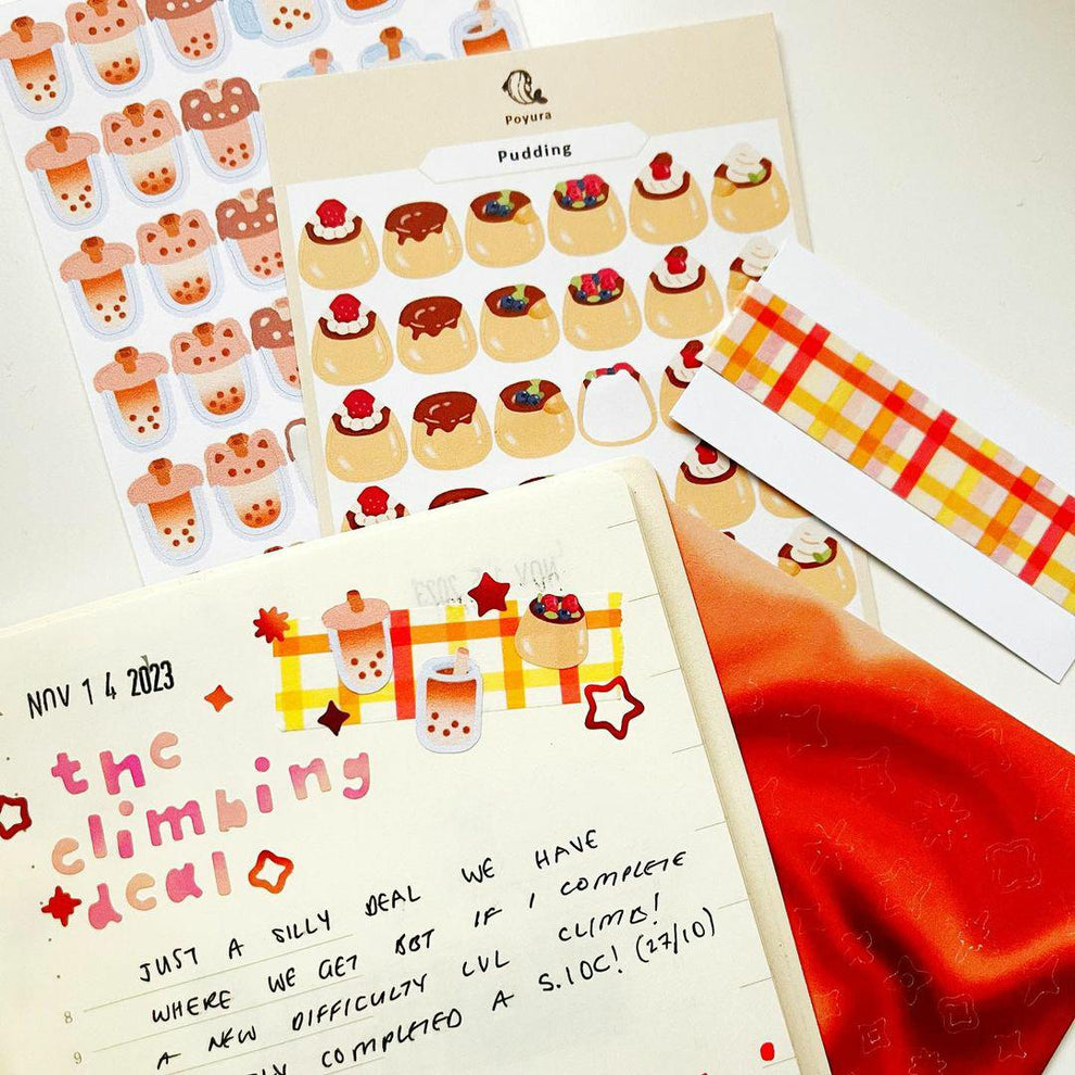 Lowercase Alphabet Deco Sticker Sheet - Poyura