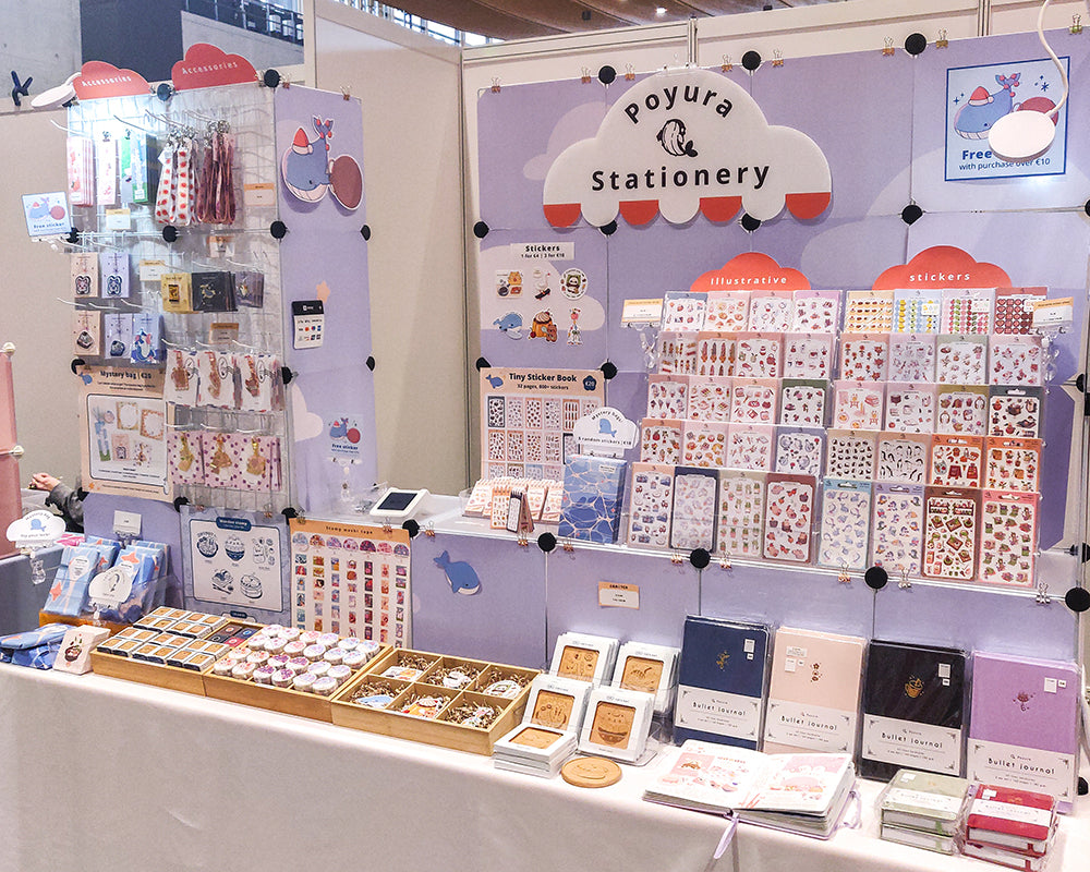 Table setup at Comic Con Stuttgart